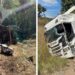 Motorista morre em acidente entre duas carretas, na BR-020