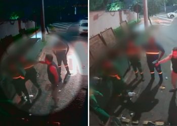 Perito criminal agride e ameaça coletores de lixo com arma, em Goiânia; vídeo